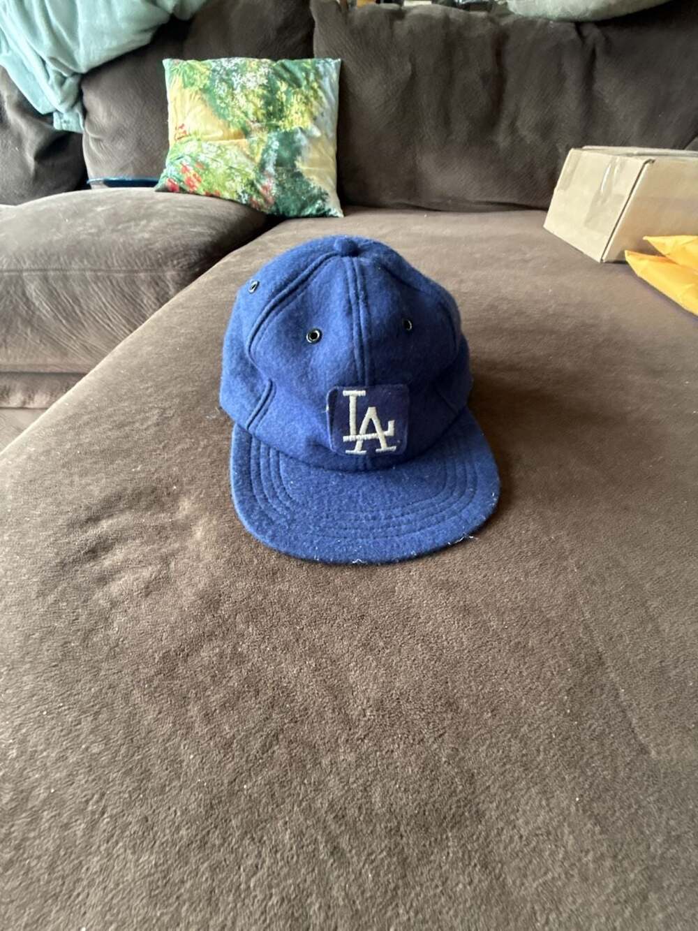 Vintage LA Dodgers Wool Baseball Cap Blue